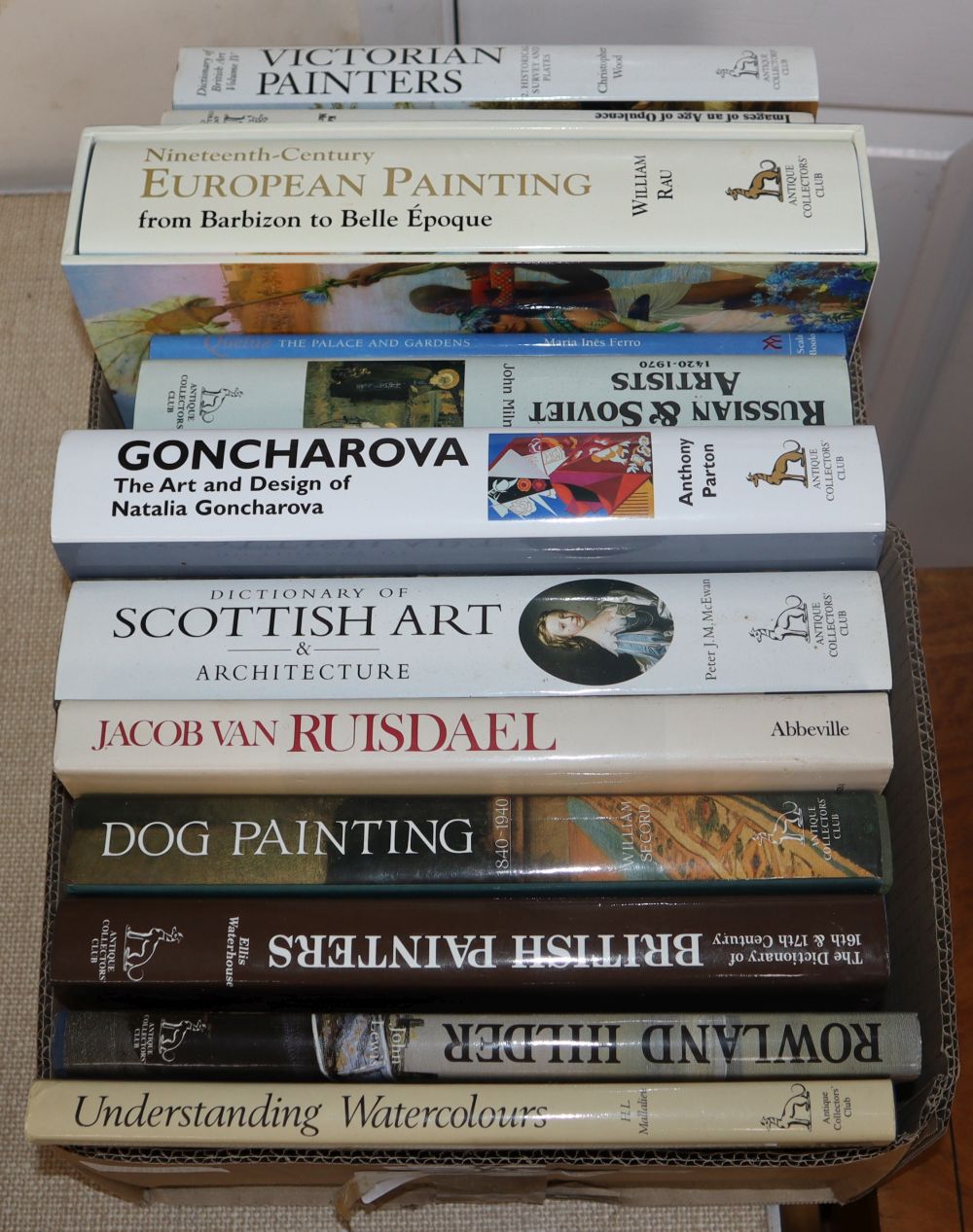 A collection of art reference books: